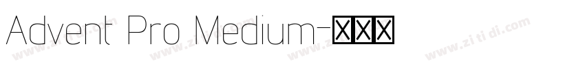 Advent Pro Medium字体转换